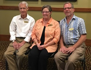 New Board Members: (L to R): Terry Feathers, Kay Beattie & Ron Wudarsky     